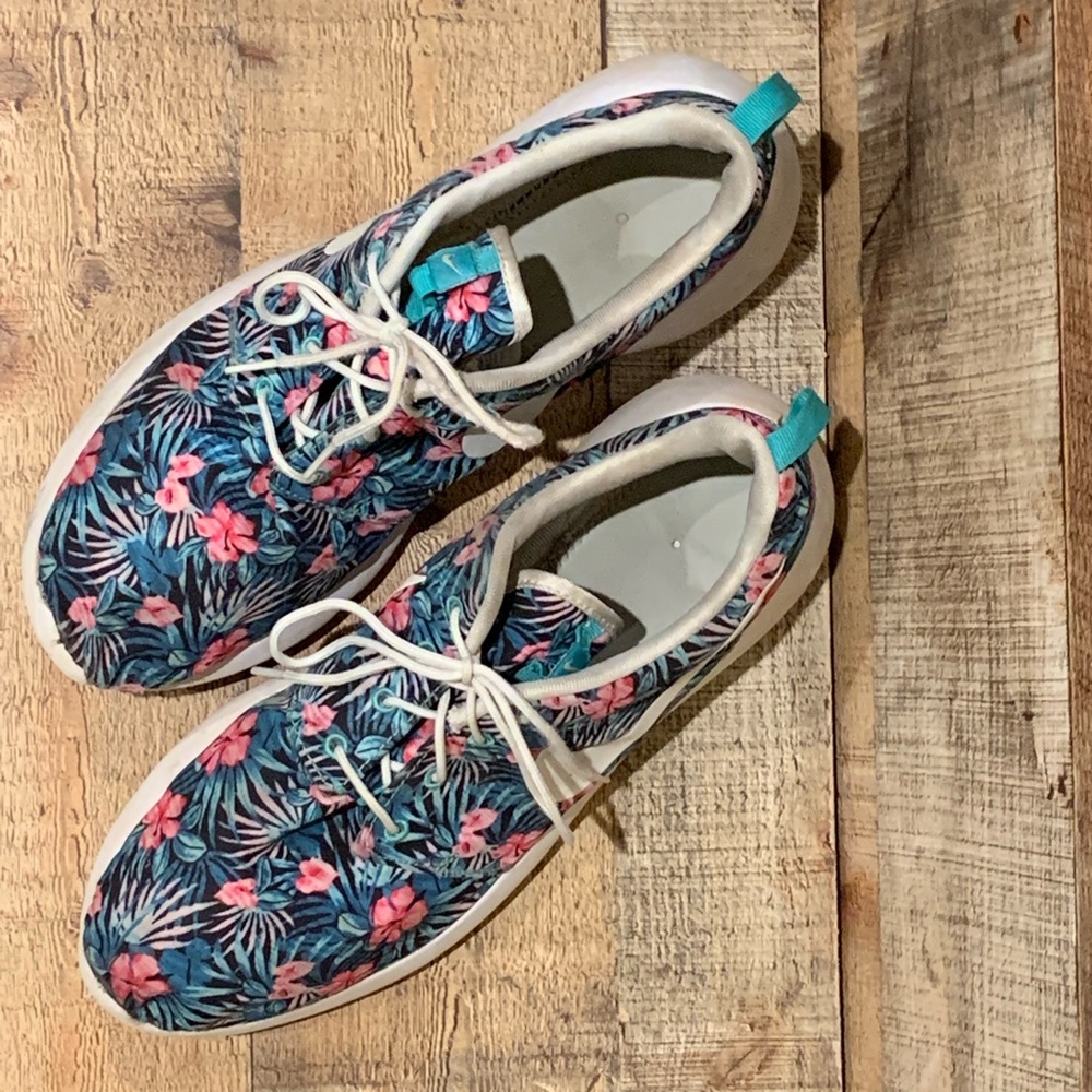 Nike Roshe One Print Premium washed teal shoes 11